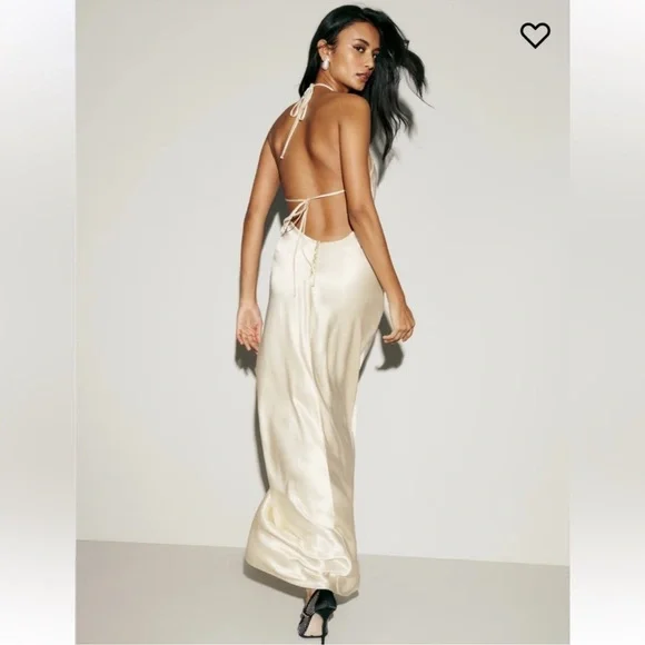 NWT Reformation Jeany Silk Dress - Fior Di Latte - Size Medium - Picture 2 of 9